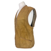 Skin Deep brown handcrafted sheepskin waistcoat size UK10/US6
