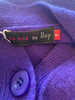 In`Am purple 100% cashmere long sleeve cardigan size UK10/US6