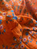 La Sirenuse orange cotton & silk blend long sleeve dress size UK10/US6