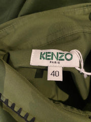 Kenzo green long sleeve shirt size UK10/US6