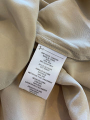 Equipment beige 100% silk shirt size UK14/US10