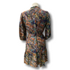 Saloni multicoloured print 3/4 sleeve dress size UK6/US2