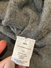 Vince grey 100% cashmere long sleeve cardigan size UK6/US2