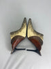 Chloe snake skin beige & brown heels size UK5.5/US7.5