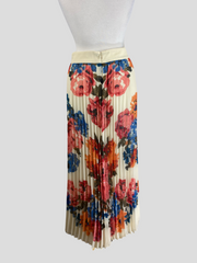 Sezane multicoloured pleated midi skirt size UK10/US6