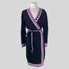 Diane Von Furstenberg black wrap long sleeve dress size UK14/US10