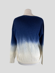 Vince navy & cream wool & cashmere jumper size UK8/US4