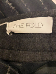 The Fold navy & grey virgin wool blend pencil skirt size UK8/US4