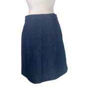 Weekend Max Mara navy A- line skirt size UK12/US8