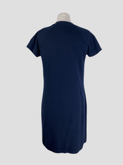 Chanel navy 100% cashmere short sleeve dress size UK12/US8