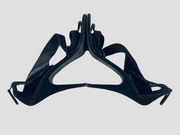 Giuseppe Zanotti x Balmain black satin & suede heels size UK6.5/US8.5