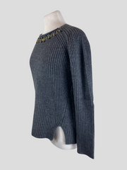 Gerard Darel grey wool & cashmere jumper size UK12/US8