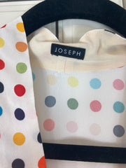 Joseph white spotted sleeveless top size UK8/US4