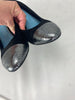 Lanvin black suede wedge pumps size UK7/US9