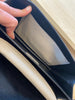 Prada grey Saffiano Lux leather Mini Sound flap bag
