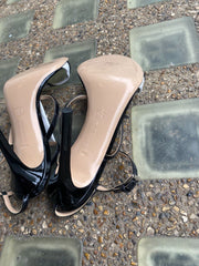 Gianvito Rossi black & white leather heels size UK5.5/US7.5