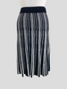Pure black & white wool & cashmere A- line skirt size UK8/US4