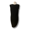 Oscar De La Renta black 100% wool sleeveless dress size UK12/US8