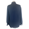 Louis Kennedy black 100% silk long sleeve blouse size UK8/US4