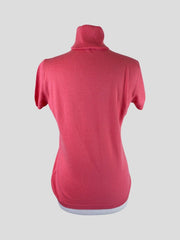 Dsquered2 pink 100% wool short sleeve jumper size UK12/US8