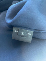 Louis Kennedy black 100% silk long sleeve blouse size UK8/US4