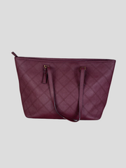 Michael Kors burgundy leather tote medium handbag