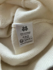 Kujten white 100% cashmere cardigan size UK10/US6