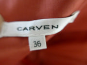 Carven brick wool blend sleeveless dress size UK8/US4