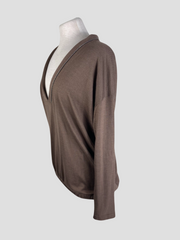 Brunello Cucinelli brown cashmere & silk blend jumper size UK10/US6
