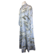 Erdem Wild Palm Print Tiered Panthea 100% cotton dress size UK12/US8
