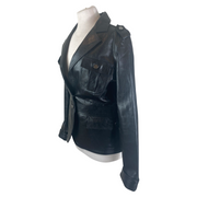 Dodo Bar Or black 100% leather jacket size UK12/US8