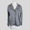 Rails grey & black long sleeve shirt size UK10/US6