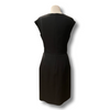 Oscar De La Renta black silk & wool sleeveless dress size UK12/US8