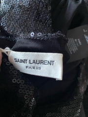 Saint Laurent black sequins short sleeve dress size UK12/US8