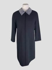 Goat black 100% wool 3/4 sleeve dress size UK12/US8