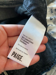 Paige grey denim cotton blend short skirt size UK8/US4