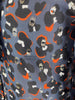 Dorothee Schumacher charcoal grey print silk blend blouse size UK10/US6