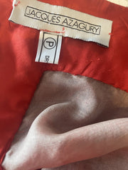 Jacques Azagury red short sleeve cocktail dress size UK10/US6