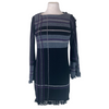 Nanette Lepore grey & black wool blend long sleeve dress size UK8/US4