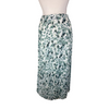 ME+EM green & white pleated midi skirt size UK8/US4