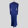 ME+EM navy 100% cotton midi long sleeve dress size UK8/US4
