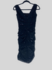 Dolce & Gabbana black sparkly drape evening sleeveless dress size UK8/US4