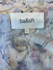 Bash cream print 100% cotton dress size UK8/US4