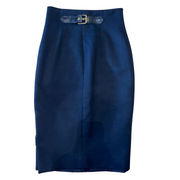 Emilio Pucci black wool blend pencil skirt size UK8/US4