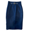 Emilio Pucci black wool blend pencil skirt size UK8/US4