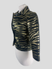 Michael Kors gold & black 3/4 sleeve jacket size UK6/US2