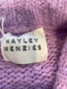 Hayley Menzies purple alpaca & wool blend cropped cardigan size UK6/US2