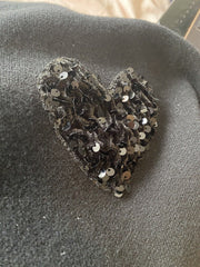 Black heart jumper size UK10/US6