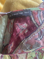 Etro multicoloured 100% silk top size UK10/US6