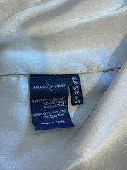 Amanda Wakeley grey sleeveless cocktail dress size UK14/US10